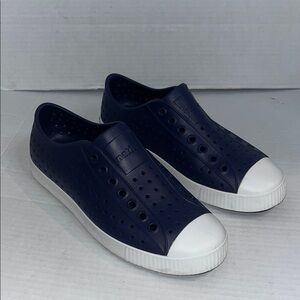 New-native-men7-women-9-navy blue,Jefferson shoes,slip on, rubber,water,sneakers